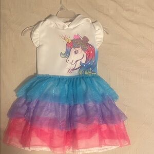 Nickelodeon Unicorn Dress with Blue, Purple, and Pink
